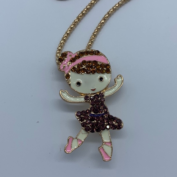 Jewelry - New fashion dancing ballerina necklace or brooch